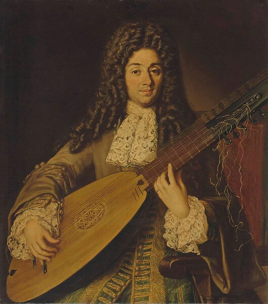 Portrait of a musician, probably Petruccio, half-length