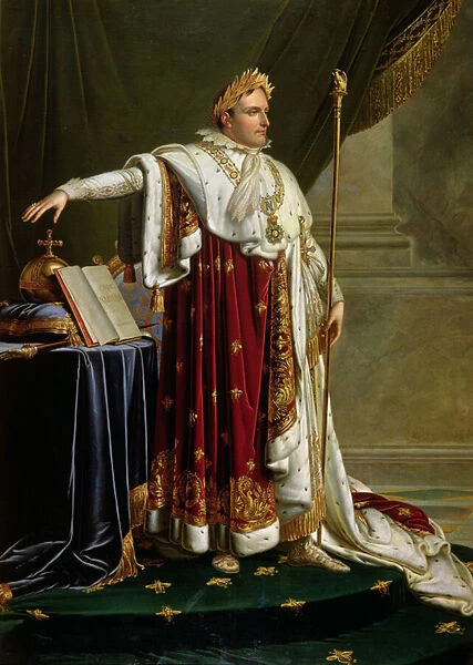 Portrait of Napoleon Bonaparte (1769-1821) (oil on canvas)