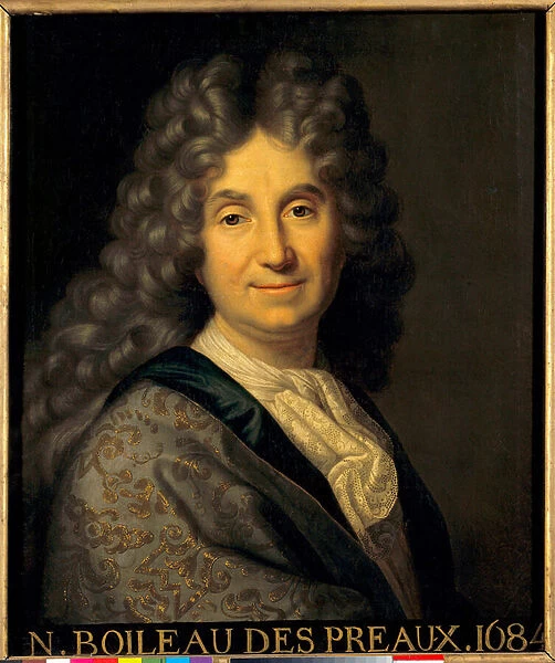 Portrait of Nicolas Boileau Despreaux (Boileau-Despreaux) (1636-1711