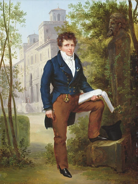 Portrait of Nicolas-Pierre Tiolier, c. 1817 (oil on canvas) (for pair see 282838)
