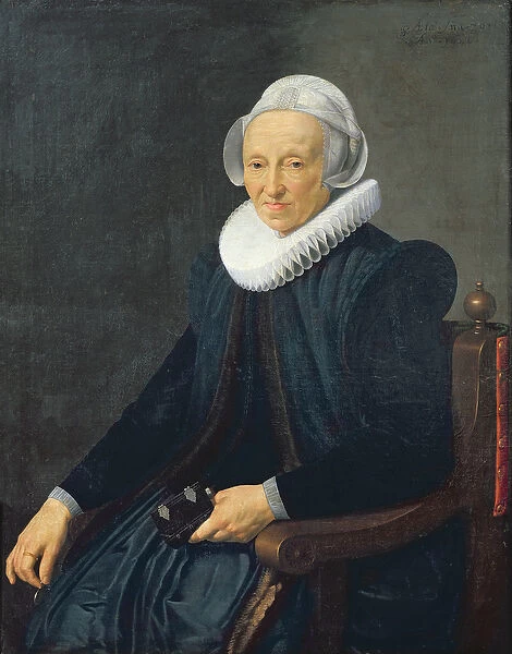 Portrait of an Old Woman, 1624 (oil on canvas)