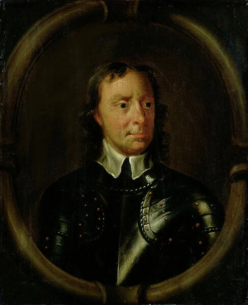 Portrait of Oliver Cromwell (1599-1658) (oil on panel)