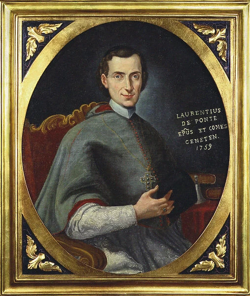 Portrait of the opera librettist and poet Lorenzo Da Ponte (1749-1838
