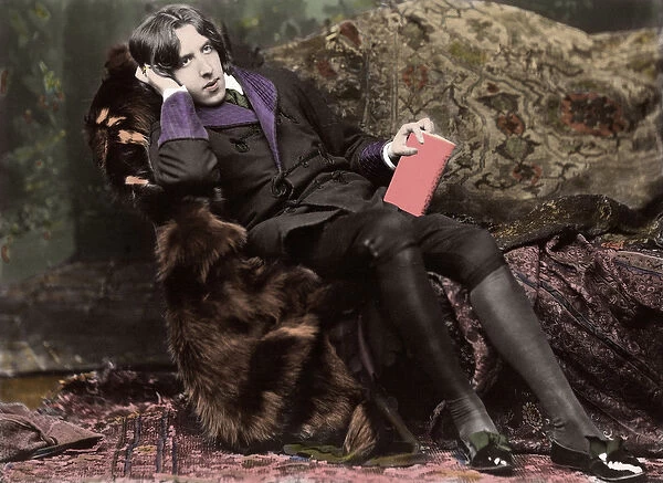 Portrait of Oscar Wilde (1854 - 1900) about 1882 by Napoleon Sarony (1821 - 1896) (photo)