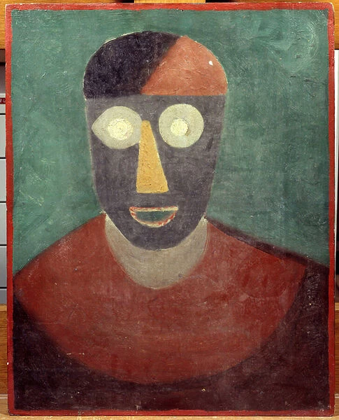 Portrait of Pablo Picasso (1881-1973) Painting by Manuel Ortiz De Zarate (1886-1946) 1925 Dim. 0, 41x0, 32 m Paris, Musee Picasso