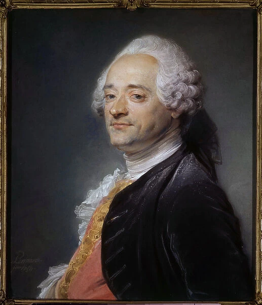 Portrait of the painter Maurice Quentin Delatour dit Quentin De La Tour ou Quentin De