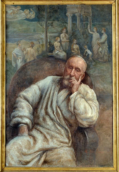 Portrait of the painter Pierre Cecil Puvis de Chavanne (1824-1898