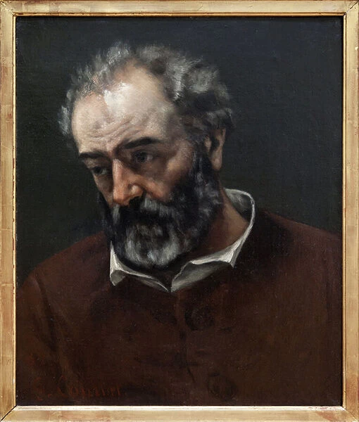 Portrait of Paul Chenavard (1807-1895), French painter, Painting by Gustave Courbet (1819-1877). Photography, KIM Youngtae, Lyon, Musee des Beaux Arts de Lyon