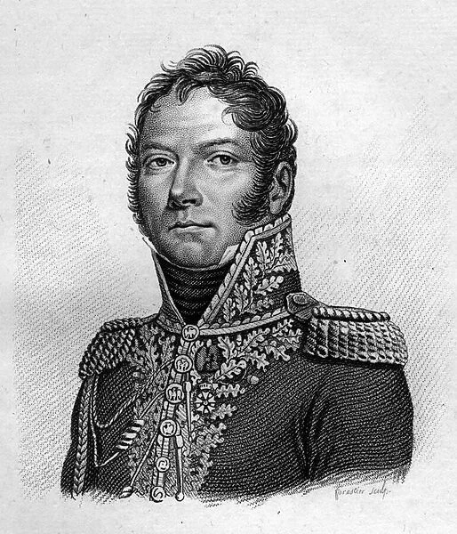 Portrait of Paul Jean Baptiste Poret de Morvan (1777-1834) General de brigade- in '