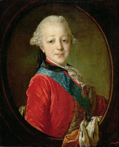 Portrait of Pavel Petrovich (1754-1801) 1761 (oil on canvas)