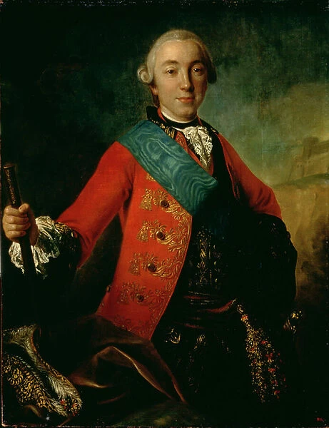 Portrait of Petr Fedorovich (1728-62) 1758 (oil on canvas)