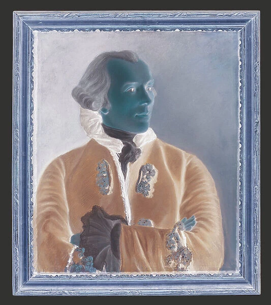 Portrait of Philibert Cramer (pastel on blue paper, mounted on canvas)