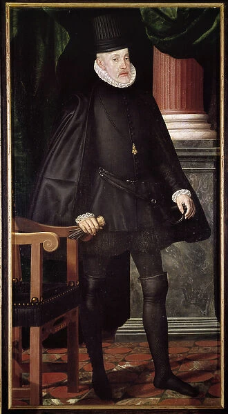 Portrait of Philip II, King of Spain (1527-1598) Painting of the Spanish School