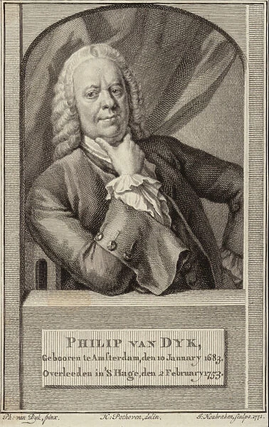 Portrait of Philip van Dyck (engraving)