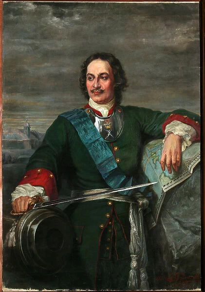 Portrait de Pierre Ier Le Grand (1672-1725) tsar de Russie - Peter the Great