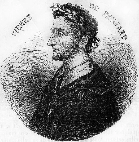 Portrait of Pierre de Ronsard, poet (1524-1585). In '
