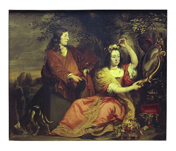 Portrait of Pieter de la Court and his Wife (oil on canvas)