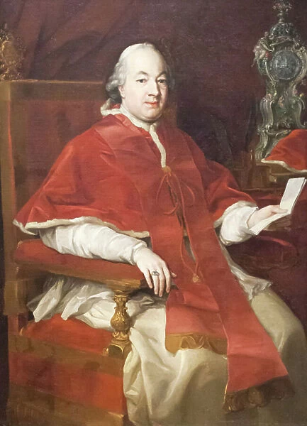 Portrait of Pius VI, 1775 (oil on canvas)