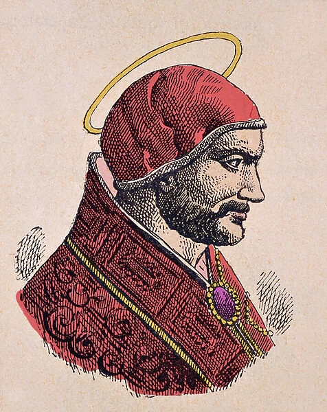 Portrait of the Pope Anastase Ier (Anastasius, Anastasio) (399-401)