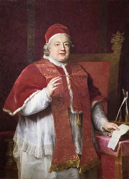 Portrait of pope Clement XIII