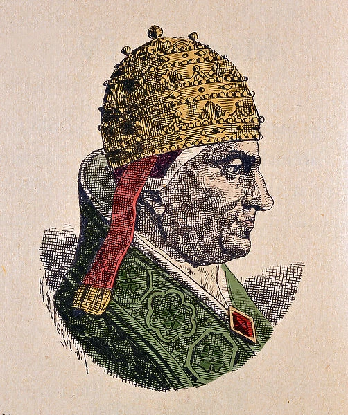 Portrait of the Pope Honorius IV (Onorio) (1285-1287), 1898