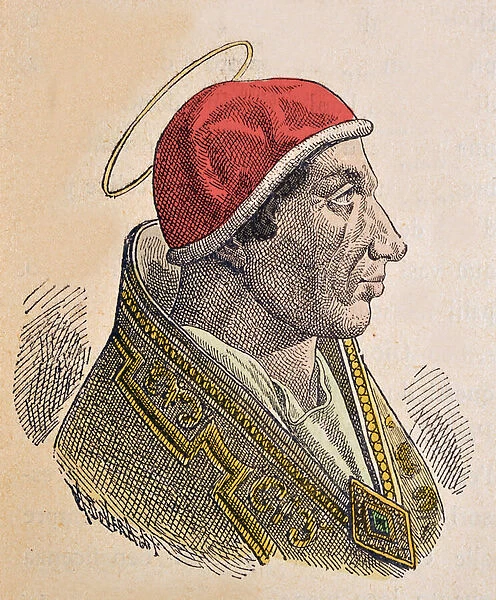 Portrait of the Pope Hormisdas (Ormisda) (514-523), 1898