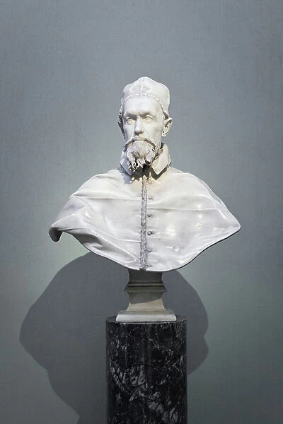 Portrait of Pope Innocent X, (marble)