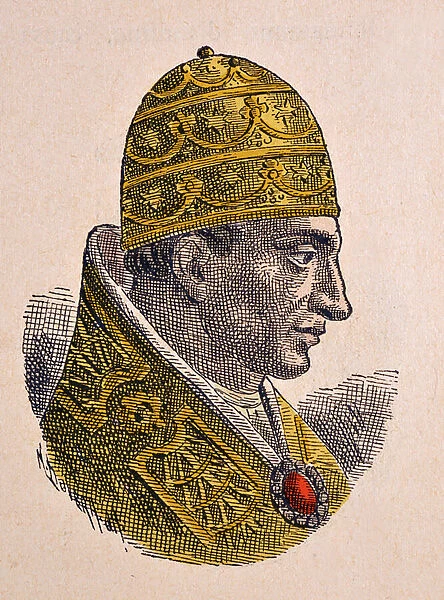 Portrait of the Pope Jean X (Giovanni, Ioannes) (914-928)