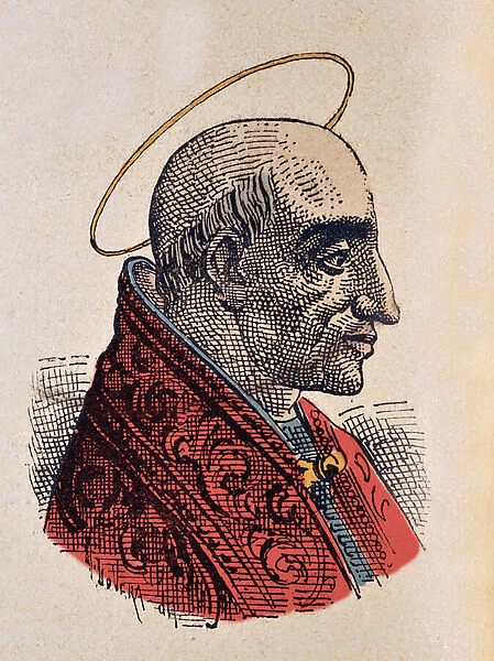 Portrait of the Pope Marcellin (Marcellinus or Marcellino) (296-304)