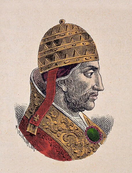 Portrait of the Pope Nicolas III (Nicola, Nicholas or Nicolo or Niccolo or Nicolaus