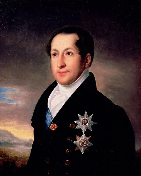 Portrait of Prince Sergej Golitsyn (1774-1859), post 1828 (oil on canvas)