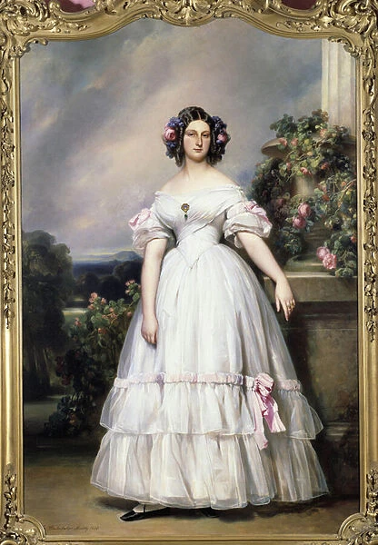 Portrait of Princess Clementine d Orleans (1817-1907)