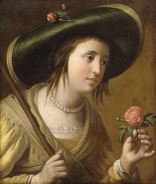 Portrait of Princess Elizabeth II van de Palts as a Shepherdess, bust length