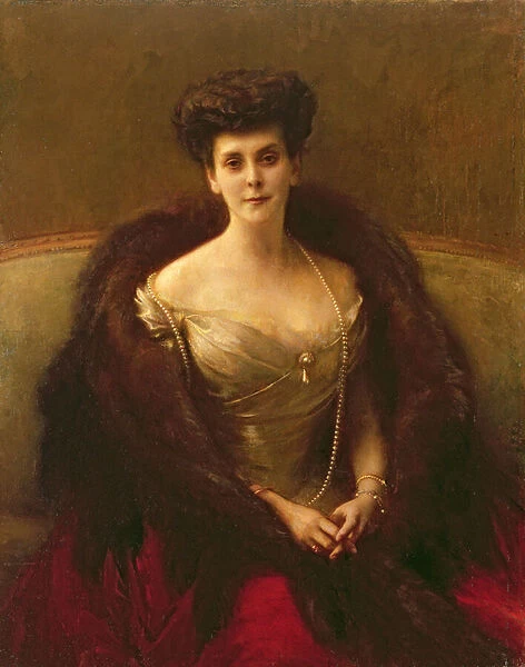 Portrait of Princess O. V. Paley (Countess Hohenfelsen), 1902-04 (oil on canvas)
