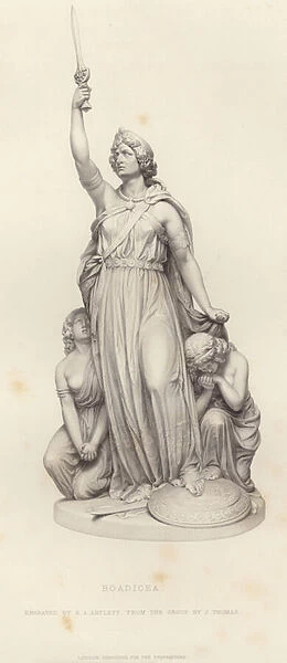 Portrait of Queen Boadicea (engraving)