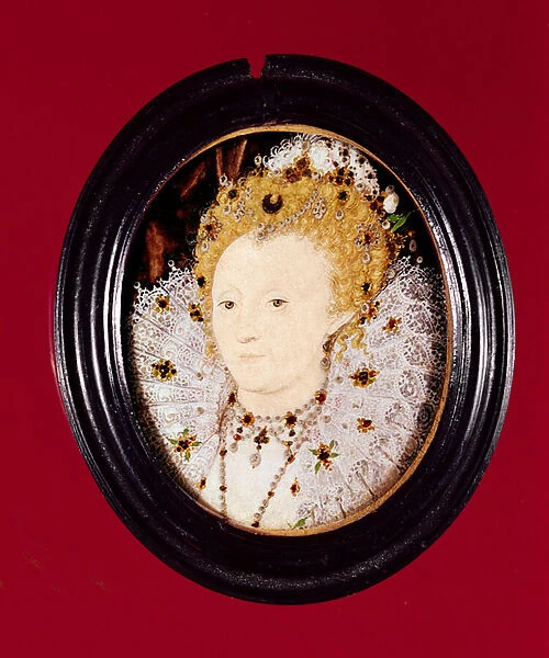 Portrait of Queen Elizabeth I (w  /  c on vellum)