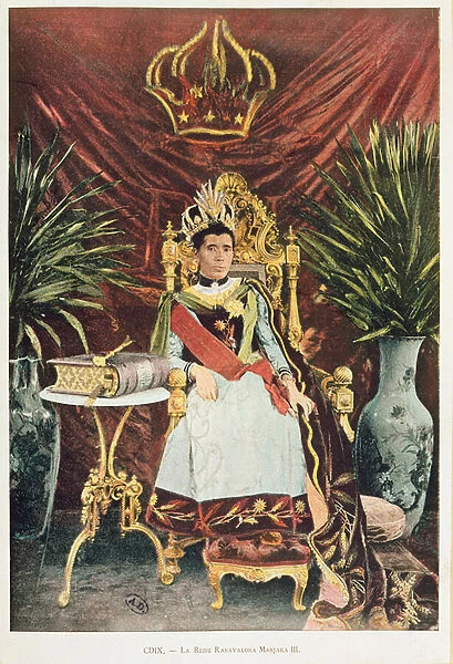 Portrait of the last queen of Madagascar, Ranavalona III (1862-1917)