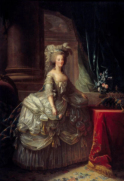 Portrait of Queen Marie Antoinette (1755 - 1793). Painting by Marie Elisabeth Louise