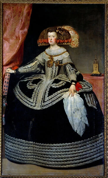 Portrait of Queen Mary Anne of Austria (Marie-Anne or Marianne of Austria