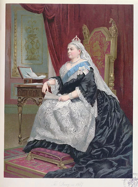 Portrait of Queen Victoria (1819-1901) at the time of her Golden Jubilee in 1887