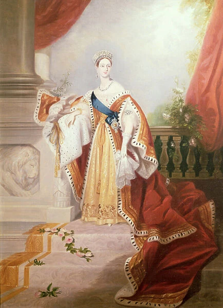 Portrait of Queen Victoria in Coronation Robes