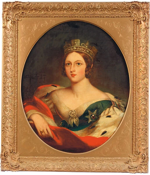 Portrait of Queen Victoria (oil on canvas)