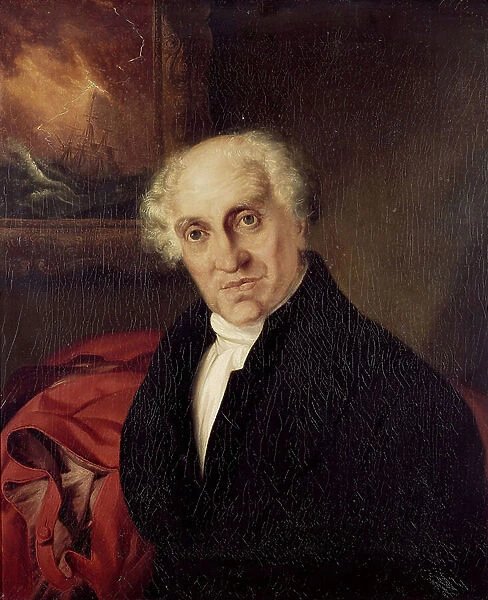 Portrait of the Reverend Doctor Alexander Scott (1768-1840), chaplain to Horatio Nelson (1758-1805) on the Victory Oil on canvas, 1840, by Siegfried Detlen Bendixen (1786-1864)