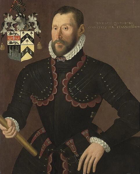 Portrait of Richard Goodricke, Sen aged 50, 1574 (oil on panel)