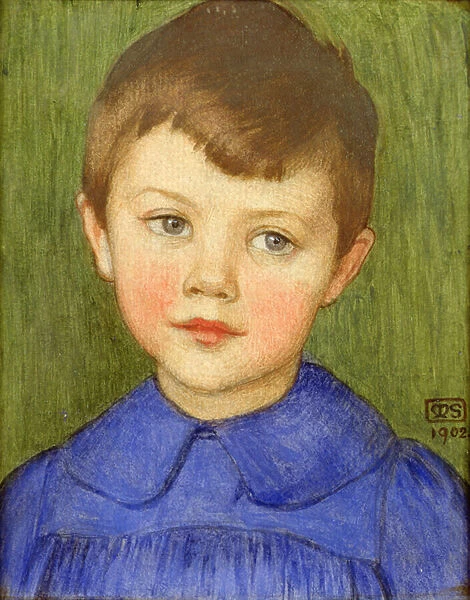 Portrait of Richard Stokes, 1902 (pencil, chalk and tempera on panel)