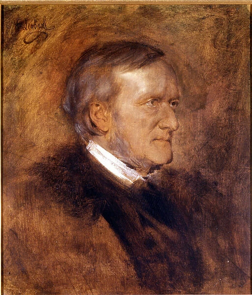 Portrait of Richard Wagner (1813 - 1883), German composer
