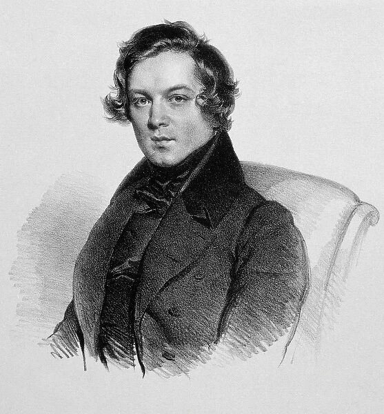 Portrait of Robert Schumann (1810-1856), German composer