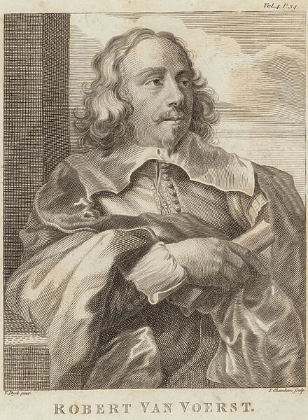 Portrait of Robert van Voerst (engraving)