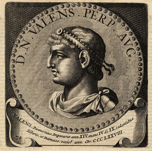 Portrait of Roman Emperor Valens
