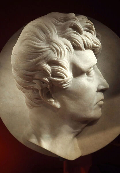Portrait of Rouget de Lisle, marble medallion